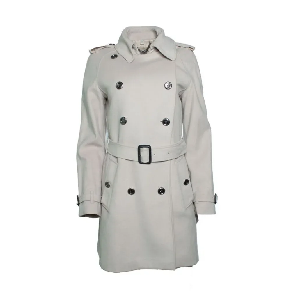 Burberry, Beige trenchcoat in wool - Picture 2 of 9